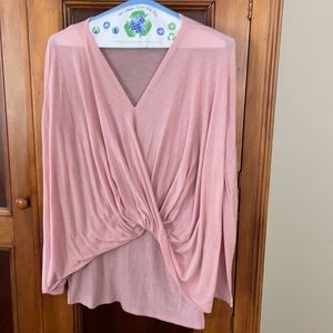 High low twist front women shirt